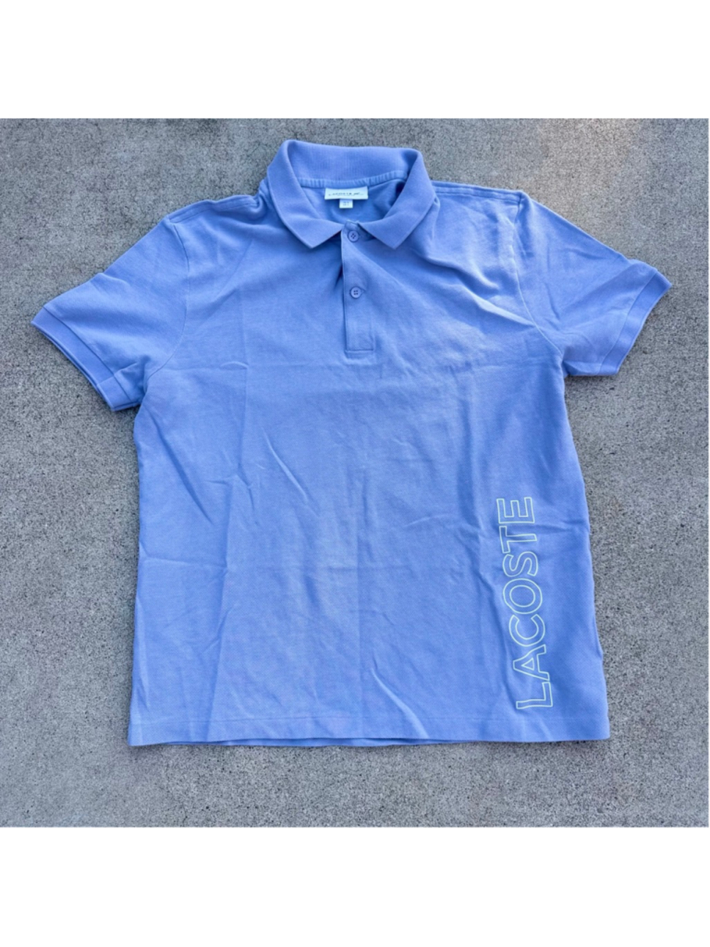 Lacoste Men’s Polo Regular Fit Side Logo Graphic Size L